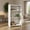 White, variant on Spaco Rolling Podium Stand with 2 Shelves and Lockable Wheels, Cabinet, Black