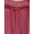 thumbnail image 6 of EZI Nightgowns for Women - Soft & Breathable Satin Night Gowns for Adult Women - Medium to Plus Size Womens Sleep Shirts - Long Mid-Length Nightgown, 6 of 9