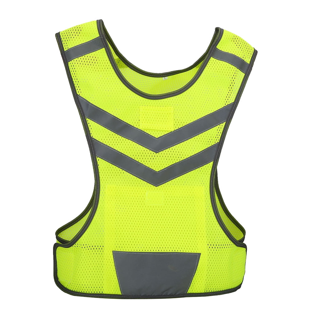 Reflective Safety Vest High Visibility Adjustable Reflective Safety Vest for Outdoor Sports Cycling Running Hiking