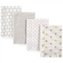 Luvable Friends Baby Cotton Flannel Burp Cloths 4pk, Owl, One Size