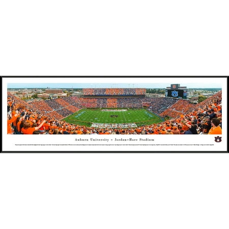 Auburn Football - Stripe The Stadium, End Zone View, Blakeway Panoramas NCAA College Print with Standard