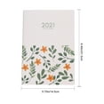 thumbnail image 2 of Toyandona Back to School Project Planner Notebook Green Flower Pattern Paper 1Pc 21.5x14.5Cm, 2 of 7