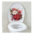 thumbnail image 5 of Qholemyo 10.8x10.8in Red Floral Self Adhesive Wall Stickers Bedroom Bathroom Home Wall Decor Room Decor, 5 of 6
