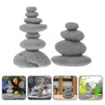 thumbnail image 3 of 2pcs Garden Patio Landscape Stone Decoration Stacked Stone Sand Table Ornaments, 3 of 4