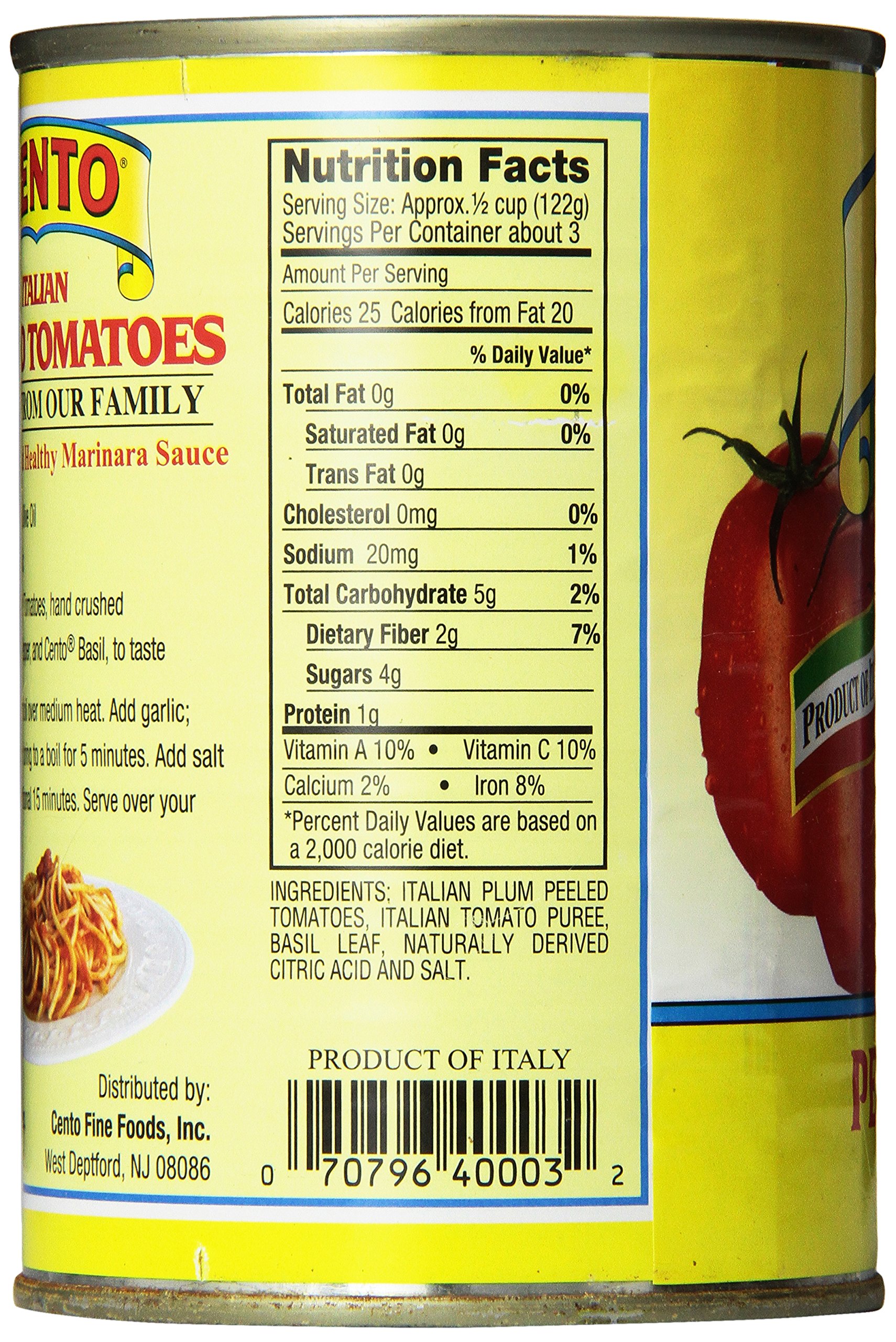 Cento Imported Italian Peeled Tomatoes, 14-Ounce Cans (Pack of 12)