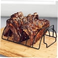 thumbnail image 3 of LEORX Grilling Tray Barbecue Rack Black 1Set for Cooking Steak at Outdoor Barbecues, 3 of 8