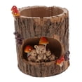 thumbnail image 2 of Zorion Tree Stump Pot Decorative Figurine Cute Multipurpose Plant Pot Tabletop Ornament Bear, 2 of 9
