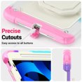 thumbnail image 7 of Case for iPad Pro 11 inch 2022/2021/2020/2018 iPad 11 4th/3rd/2nd/1st Gen, 360 Rotating Stand Handle Shoulder Strap Heavy Duty Shockproof Cover, Rainbow Pink, 7 of 7