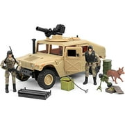 Click N 'Play Ensemble de jeu de 20 pièces pour véhicules militaires Humvee avec accessoires