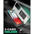 thumbnail image 3 of TORU CX HYBRID for Samsung Galaxy S24 Ultra Wallet Case | Dual Layer Slim Protective Hard Cover with Hidden 2-Credit Card Slot Holder - Black, 3 of 7