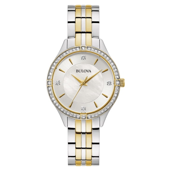 Bulova Women's Two-Tone Crystal Watch
