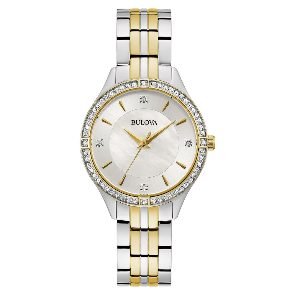 Bulova Bulova Women's TwoTone Crystal Watch
