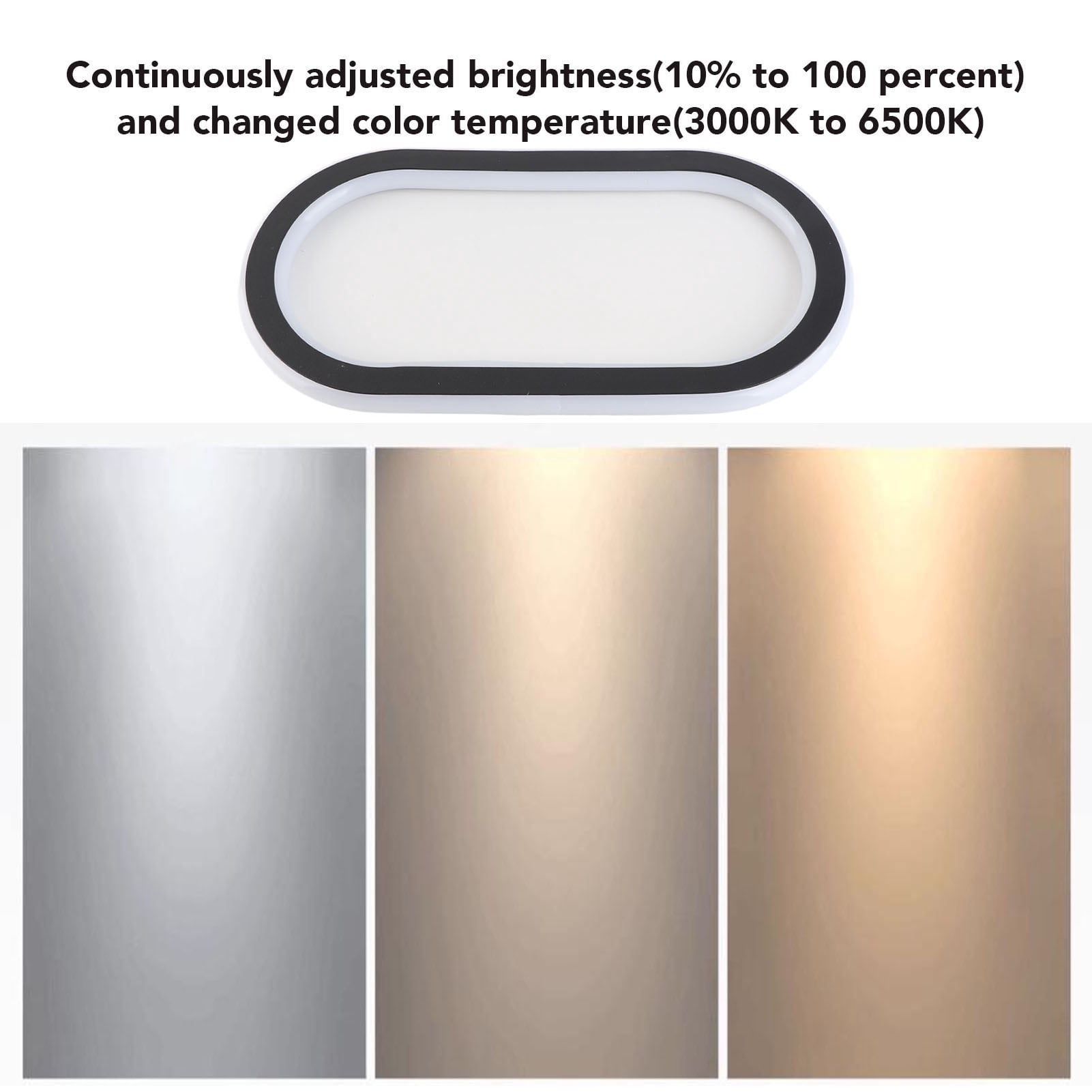 Riousery Ceiling Light Remote Control Modern LED Energy Saving Dimmable Color Temperature Adjustable Eye Caring Long Linear Ceiling Lamp for Kitchen Hallway 11.8 inches / 30 cm
