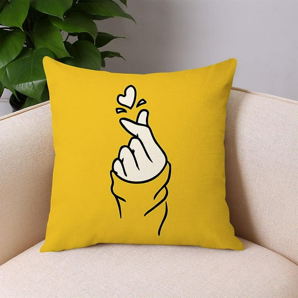 Throw Pillow Cover Linen Fabric Pillow Case For Couch Modern Style