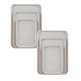 thumbnail image 1 of Oleegame 2PC Picnic Trays For Food Birch Multi Use Large Capacity Serving Tray Plastic Practical Food Grade Storage Tray For Home Anti Deformed Shockproof A Beige, 1 of 8