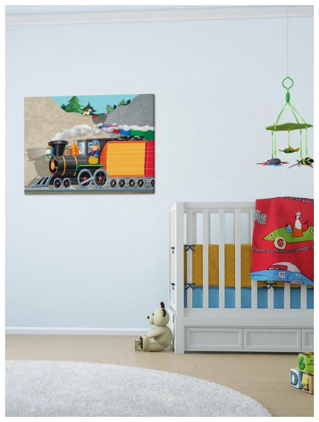 Marmont Hill "Mountain Train" by Curtis Painting Print on Canvas