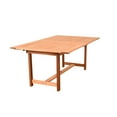 thumbnail image 6 of Amazonia Girona Solid Wood 7 Pieces Extendable Rectangular Patio Dining Set, 6 of 12