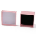 thumbnail image 4 of Square Cardboard Ring Boxes with Sponge Inside Pink 2x2x1-3/8 inch(5x5x3.5cm), 4 of 5