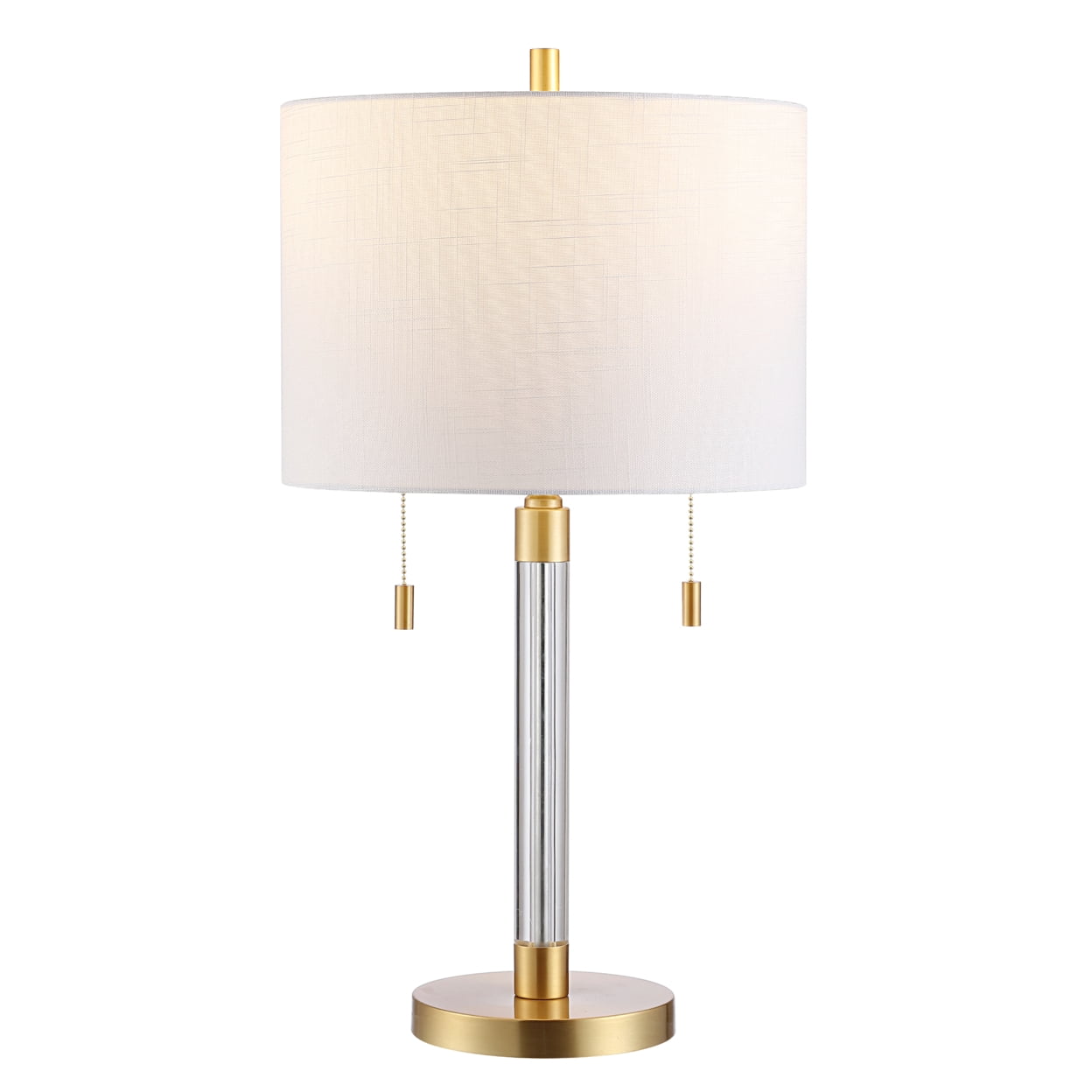 SAFAVIEH Bixby 26.5 in. Glam Metal Table Lamp, Brass