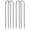 Silver-U-HOOK, variant on Rebar-Stakes-12-Inch, Ground Stakes Heavy Duty J-Hook Galvanized Anti-Rust Heavy Duty Ground Anchors for Garden Dog Fence Chicken Coop Christmas Decorations Deer Fence 10pcs