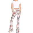 thumbnail image 3 of Women's Palazzo Pants Solid and Printed Wide Leg Flare Pants, 3 of 6