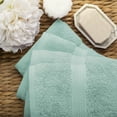 thumbnail image 4 of Superior Hymnia Egyptian Cotton Hand Towel Set, Sea Foam, 4 of 6