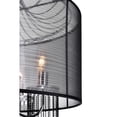 thumbnail image 5 of CWI Lighting Amelia 6 Light Drum Shade Metal Chandelier in Chrome, 5 of 6