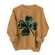 thumbnail image 3 of TaTaai Women Casual No Hood St Patrick's Day Printed Sweatshirt Crew Neck Long Sleeve Top Ladies Daily Commute Festival Wear Soft Warm Comfortable Stylish Pullover Top Gift, 3 of 6
