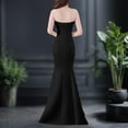 thumbnail image 3 of UPPADA Wedding Guest Dresses for Women One Shoulder Ruched Formal Evening Dress Wrap Ruffle Hem Dress Halter Bodycon Maxi Dress High Waist Party Prom Gown Cocktail Dress Clearance on sale, 3 of 4