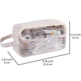 thumbnail image 2 of Clear Cosmetic Bag, Large Capacity Transparent Makeup Pouch, Multi-Functional Travel Organizer with Double Zippers, Pvc Storage Pouch for Vanity and Desk Organization, 2 of 9