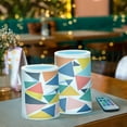 thumbnail image 3 of Yayeee Flameless Candles with Remote Flickering Battery Operated Multi Color Changing, Red Triangles, 3 of 7