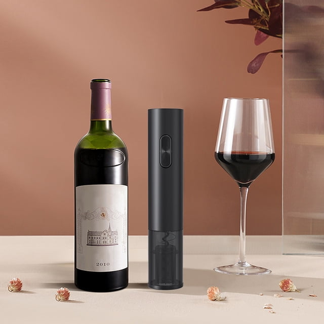 Abrebotellas de vino automático Sacacorchos inalámbrico con pilas para barra de cocina DQrwqpou Libre de BPA