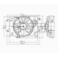 thumbnail image 3 of TYC 620680 Dual Radiator and Condenser Fan for Town Car Fits 2000 Ford Crown Victoria, 3 of 4