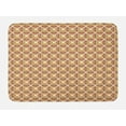 thumbnail image 1 of Retro Bath Mat, Abstract Geometrical Stripes with Curves in Different Colors Sixties Seventies Style, Non-Slip Plush Mat Bathroom Kitchen Laundry Room Decor, 29.5 X 17.5 Inches, Multicolor, Ambesonne, 1 of 2