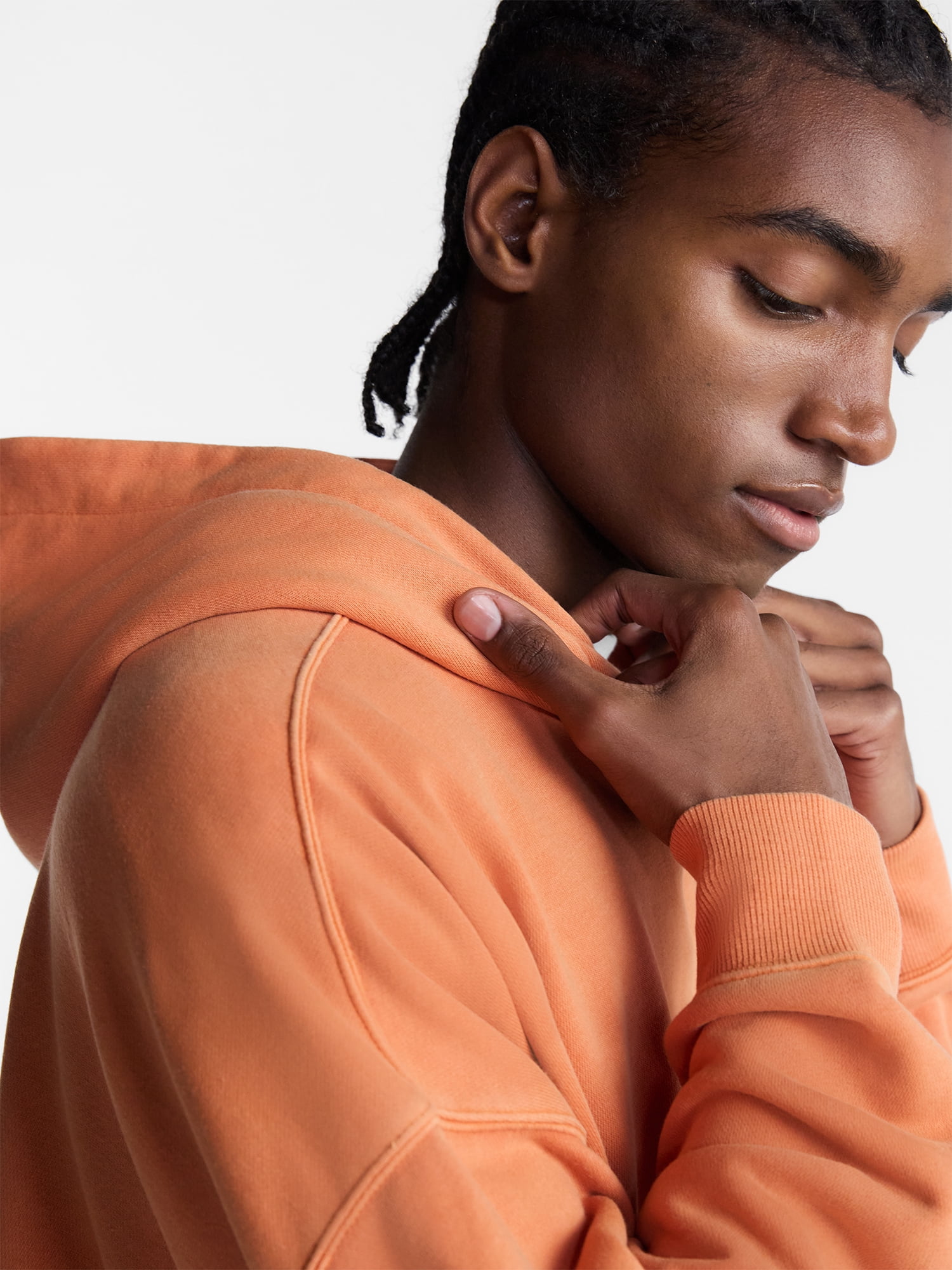 No Boundaries Oversized Hoodie with Long Sleeves, Men's XS-4XLT