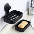thumbnail image 2 of Jabonera de doble capa con ventosa para baño, lavabo y cocina., 2 of 5