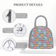 thumbnail image 4 of Balery Colorful Llama Bolsa de Almuerzo para Mujeres, Caja de Almuerzo, Bolsa de Almuerzo Pequeña Impermeable, Tote de Almuerzo Reutilizable con Gran Capacidad, 4 of 6