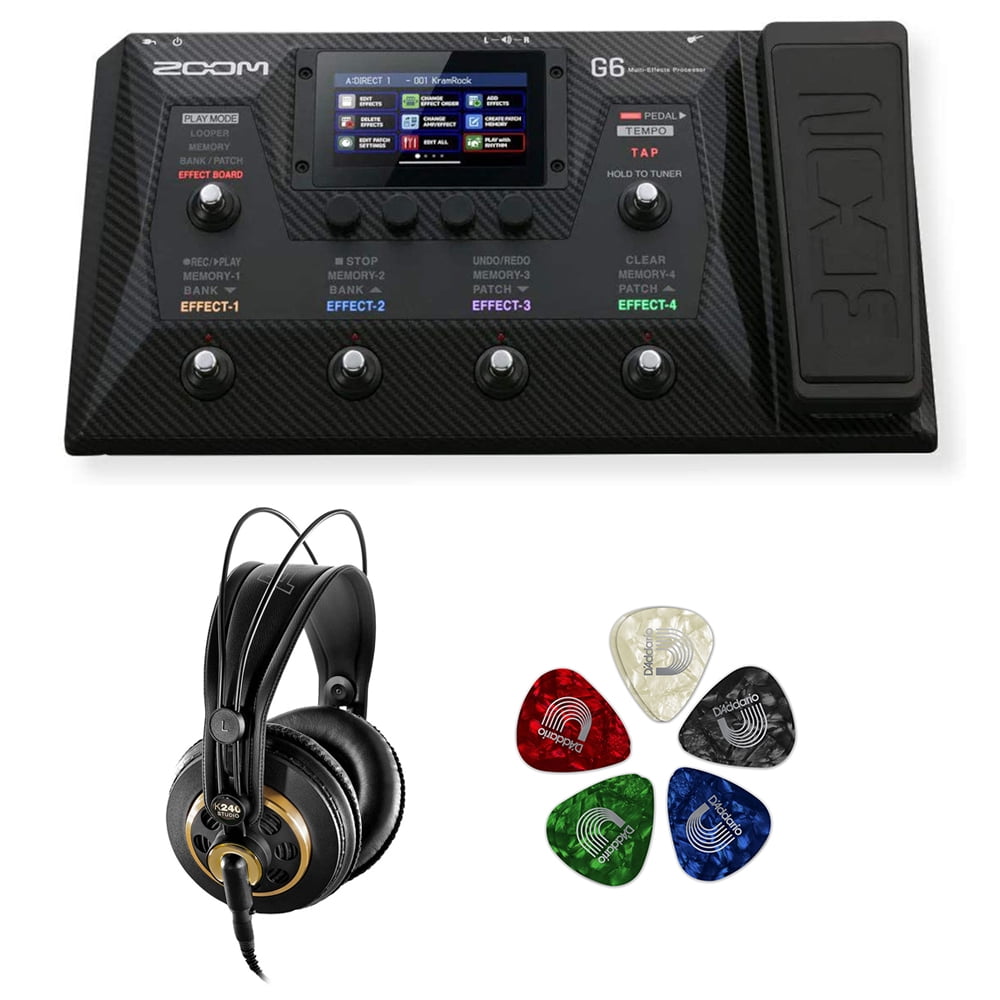 Zoom G6 Multi-Effects Processor Bundle with AKG K240 Studio Pro