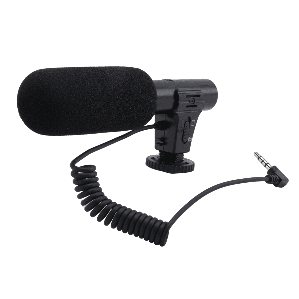 10X Updated 3.5mm HD Video Recording Microphone Smart Noise Reduction Interview Mic for Mobile Phone/SLR Camera,10 x Microphone,Black