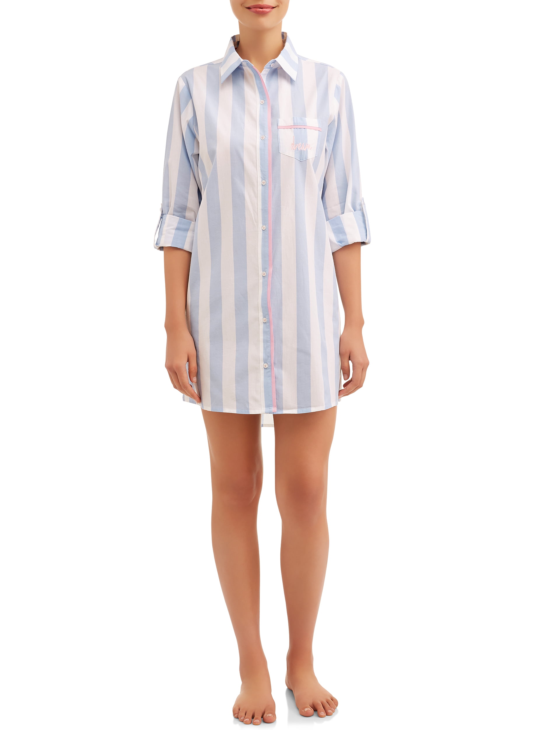 JV Apparel Women's and Women's Plus Classic Sleep Shirt - Walmart.com