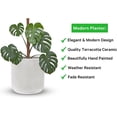 thumbnail image 4 of Maceta Cilindro Barro Loza 20.32 cm blanco Elly Decor terracottacl, 4 of 4