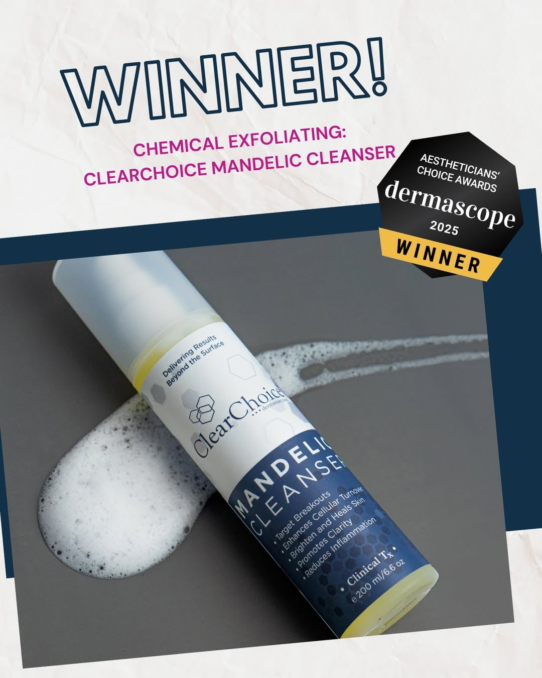 Clear Choice Mandelic Cleanser 6.7oz
