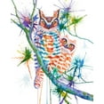 thumbnail image 2 of Wickstrom, Martin 12x14 White Modern Wood Framed Museum Art Print Titled - Momma and Baby Owl, 2 of 4