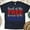 Navy, variant on Land of the Free Because of the Brave T-Shirt, Patriotic Graphic Tee, Navy, Size S