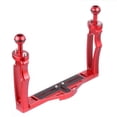 thumbnail image 1 of predolo Underwater Handle Tray Multi-Angle Filming Underwater Camera Tray Sturdy Adjustable Diving Camera Intended for Divers, Red, 1 of 9