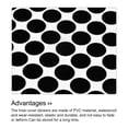 thumbnail image 4 of Uxcell 15mm Dia PVC Self Adhesive Screw Hole Cover Stickers Black 4 Sheet/384pcs, 4 of 5