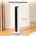 thumbnail image 7 of 36 Inches Bladeless Tower Fan with Remote for Bedroom,90°Oscillation Standing Floor Fans that Blow Cold Air with 9H Timer & Child Lock,Ultra Quiet Small Cooling Fans for Office - SECONDARY, 7 of 7