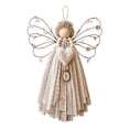 thumbnail image 2 of Christmas Fabric Angel Hanging DIY Craft Kit, Handmade Ornament Project for Holiday Wall and Tree Decor, Design A, 6.30 in, 2 of 6