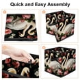 thumbnail image 4 of Swan Foldable Storage Box Organizer with Handle, 10.8"x10.5"x10.6", Large Capacity Storage Basket - Storage Cubes for Home and Office, 4 of 6