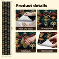 thumbnail image 5 of Peel and Stick Wallpaper Abstract Southwestern Geometric Bold Red Green Yellow Dark Blue Wall Mural 17.7in x 9.8ft Self Adhesive Removable Wall Paper Renter Friendly Wallpaper for Bedroom Cabinets, 5 of 8